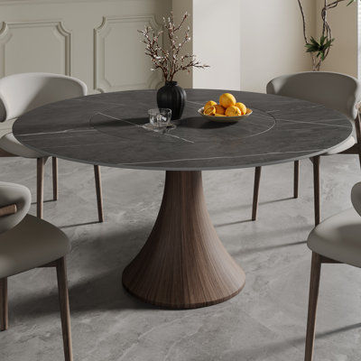 Table de salle à manger Revolution: table de cuisson intégrée avec fonction de rotation à 360 °