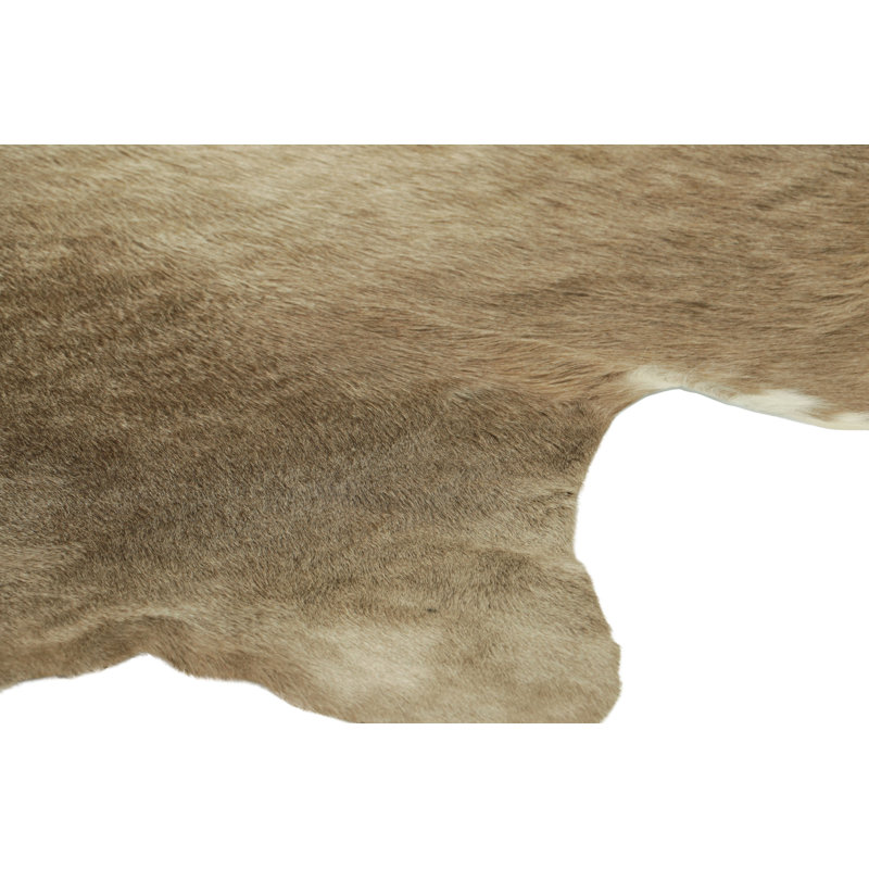 Rug & Kilim’S Extra Large Cowhide Rug In Beige-Brown And Cream Tones