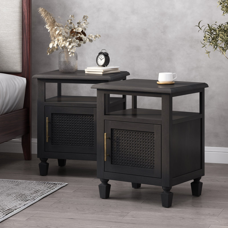 Carrin 19.5'' W Nightstand, Set of 2