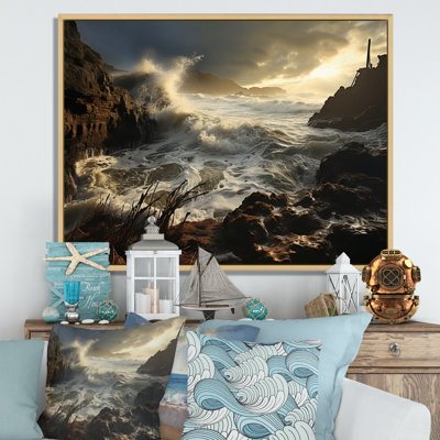 Aliyaan Beach Storm Symphony II sur impression sur toile