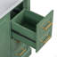 Ensemble de meuble-lavabo traditionnel 36 po avec lavabo en résine, armoire de salle de bain avec deux portes et quatre tiroirs