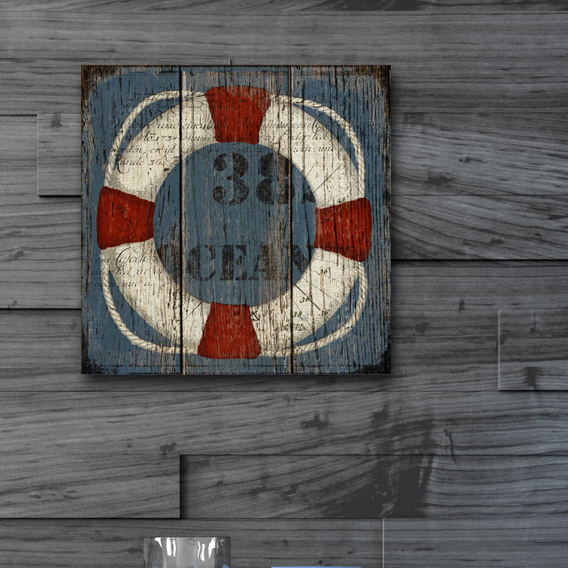 «Coastal Wheel», reproduction d'impression sur toile tendue, H 16 po x l 16 po x P 1,5 po