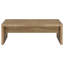Ensemble de table basse et de table de bout 2 pièces Brianna Mango, alliant charme rustique et simplicité moderne pour des espaces de vie polyvalents