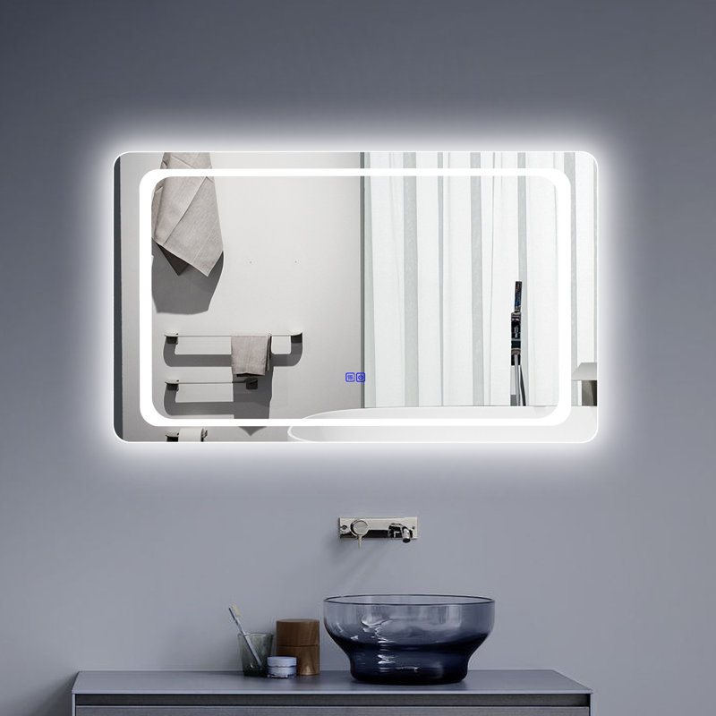 Ammarah Glass Flat Wall Mirror