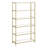 Agosti Stainless Steel Etagere Bookcase-1363989295-1363989290