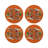 Tiger Seeing Double Orange Tabletop Set