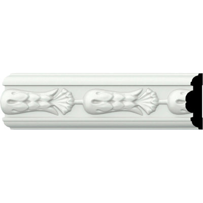 Rail de chaise Crendon (H 2 3/4 po x P 7/8 po x L 94 1/2 po)