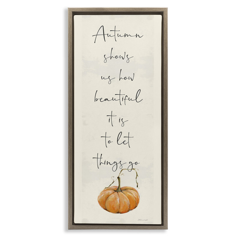 Art automnal sur toile flottant encadré "Autumn Beauty" par Stephanie Workman Marrott, Cadre flottant orme Montalcino