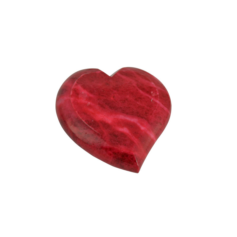 Handmade Stone Crystal Decorative Object, Red