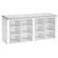 Shoe Storage Bench with Padded Seat, Shoe Rack Bench with 12 Open Compartments, Adjustable Shelves, Shoes Cabinet with Cushion for Hallway, Living Room, Bedroom, Entryway -51781586