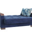 Causeuse rembourrée avec garniture en bois rembourrée avec rangement, microfibre-1654369749