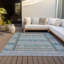 Machine Washable Indoor/Outdoor Meredith ACN2160 Striped Rug-1972191699