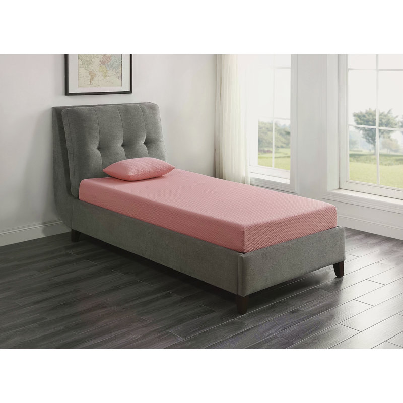 Matelas pour lit simple et ensemble de coussins en mousse viscoélastique imprégnée de gel respirant, matelas dans une boîte