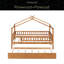 Lit en bois avec lit gigogne simple-1422615088
