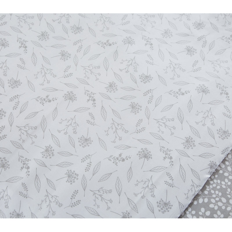 Ensemble de housse de couette réversible en microfibre 3 pièces Derl, Housse de couette simple + 2 taies décoratives si