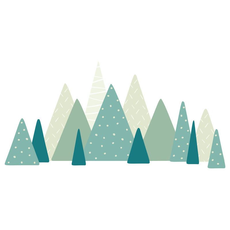 Non-Wall Damaging Wall Decal, Green