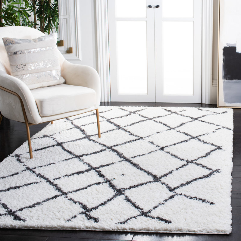 Tapis à poil long bergère Rodgers, Rectangle 5 pi 5 po x 7 pi 7 po