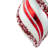 5.5'' Striped Glass Finial Ornament