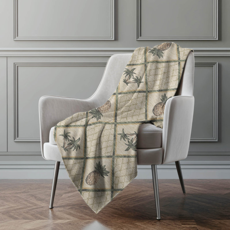 One Pixie Street  Beige 50" x 70" Sherpa Throw Blanket, Beige