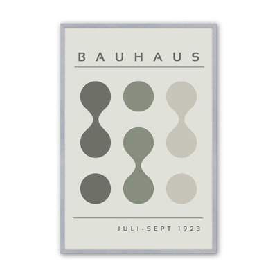 Green Bauhaus Flow I Print dans un cadre