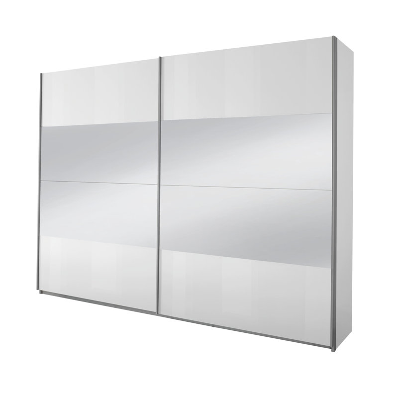 Imposa 2 Door Sliding Wardrobe, 6 Shelves, 230cm H x 271cm W x 62cm D