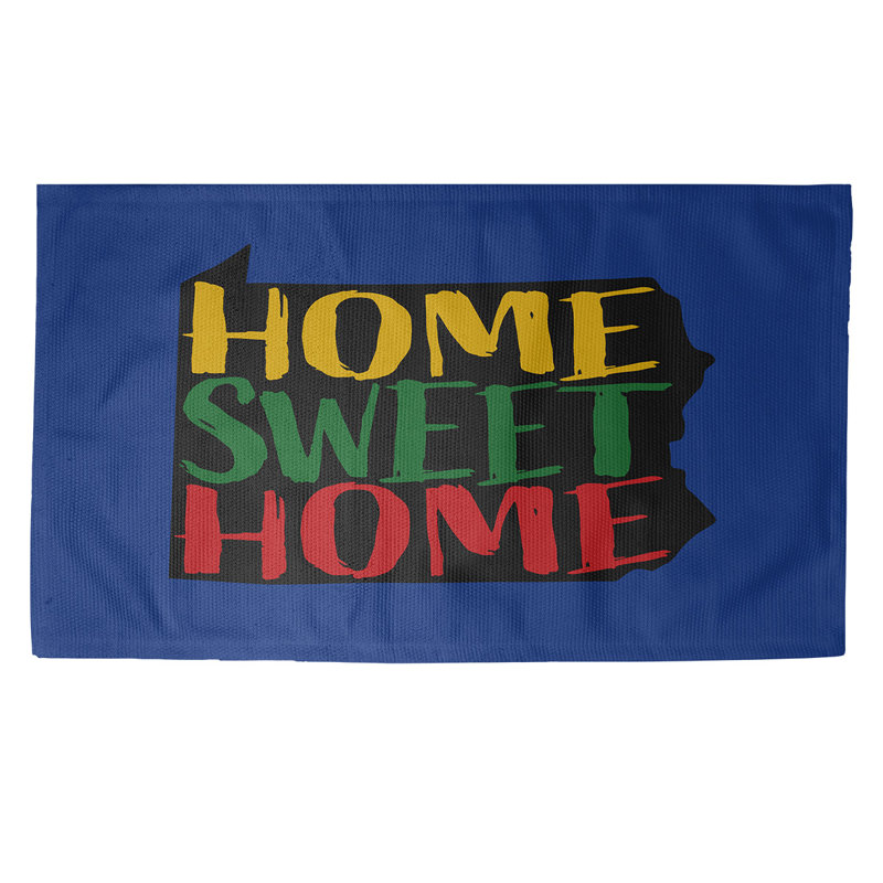 Tapis multicolore home Pennsylvania, Rectangle 5 pi x 7 pi