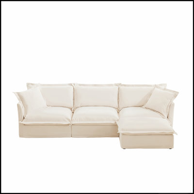 Stylish Blue Chenille 3-Seater Sofa with Armrest and Toss Pillows, Perfect for Comfort and Aesthetic Living Rooms