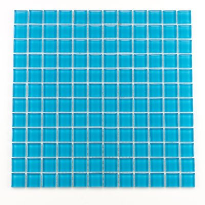 Torch Song 1'' W x 1'' L Glass Tile Mosaic Sheet