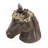 Horse Statue Planter With Gold Leaf Crown