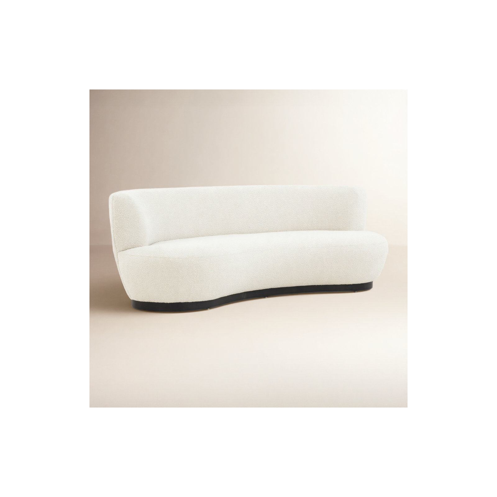 Portsmouth 90'' Upholstered Sofa, Ivory Boucle