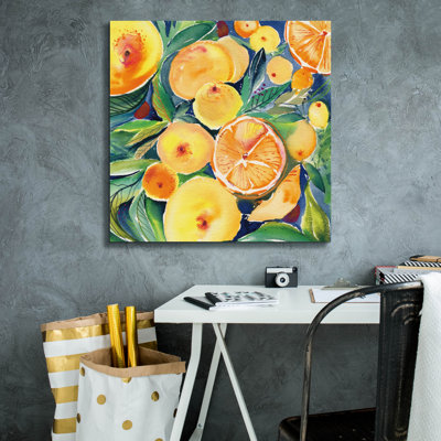 «Epery Graffiti» Summery Citrus »par Kristy riz, art mural sur toile