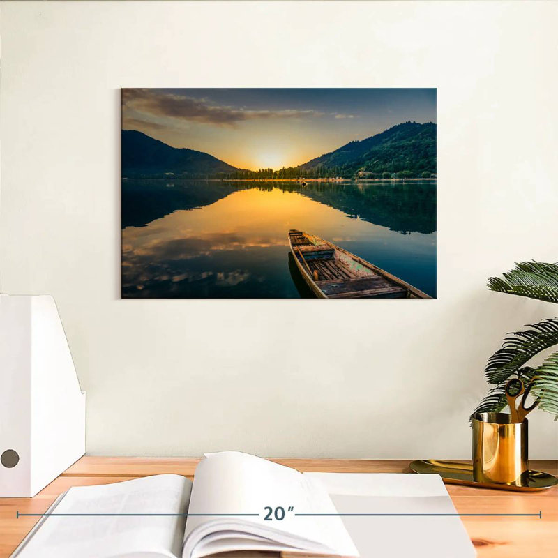 Paysage de lac Alvord Sunset, H 8 po x l 12 po