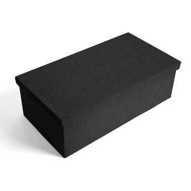 Bleecker Storage Fiberboard Box California Closets Black Night 7.75 H x 15.13 W x 14.25 D