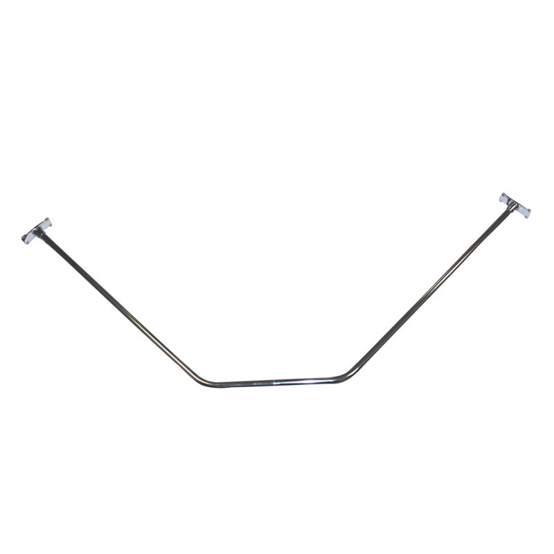 Straight Shower Curtain Rod, Polished Chrome