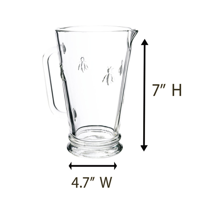 Napoleon Bee Glass Pitcher