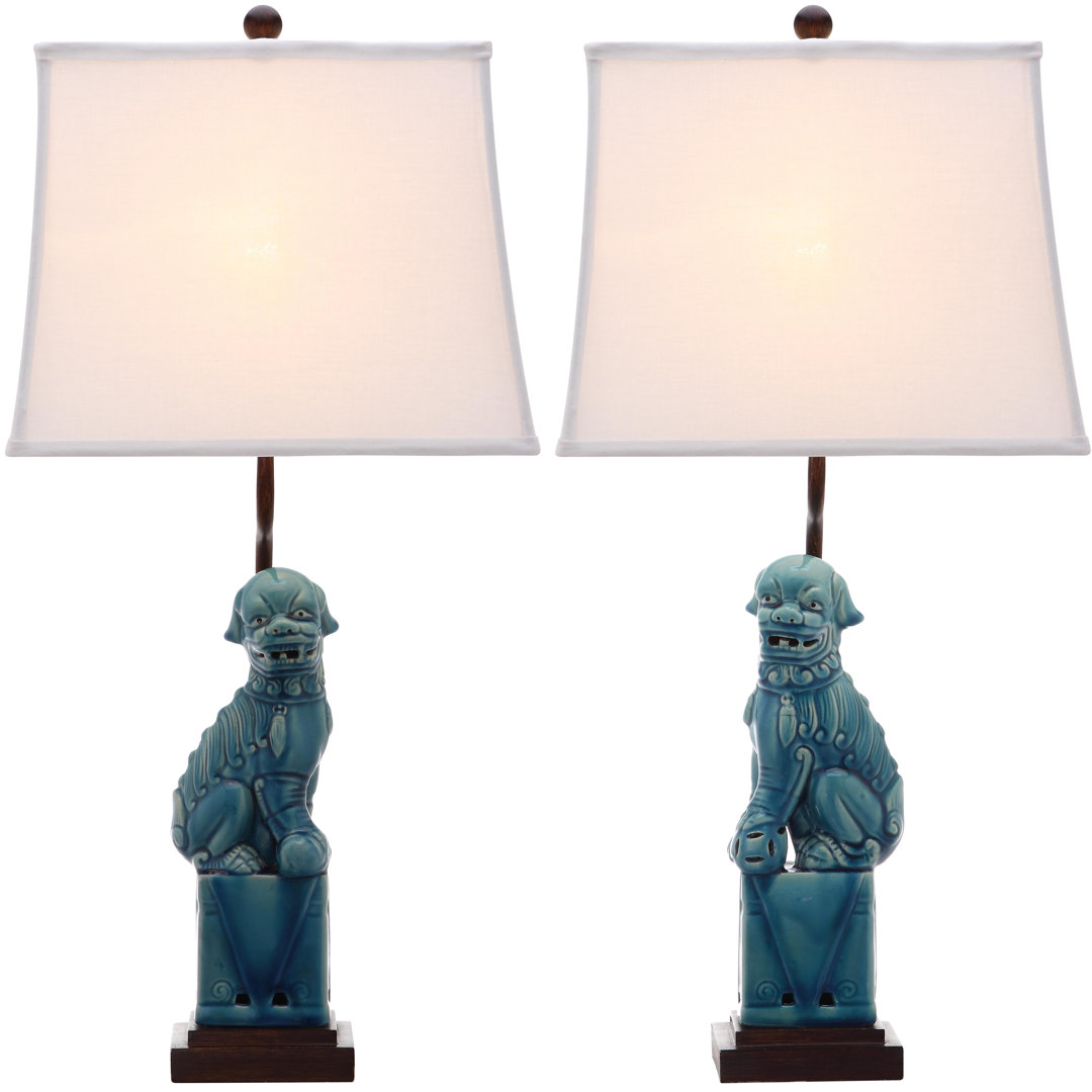 Mcchristian 28" Table Lamp Set (Set of 2) World Menagerie Base 