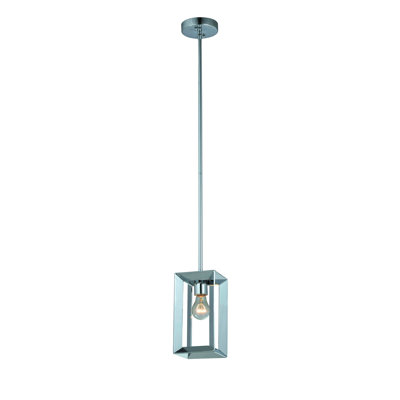 Luminaire suspendu rectangulaire 1 lumières lanterne Remmie