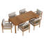 Ensemble repas d'extérieur 7 pièces Leopold-122575512-122575513