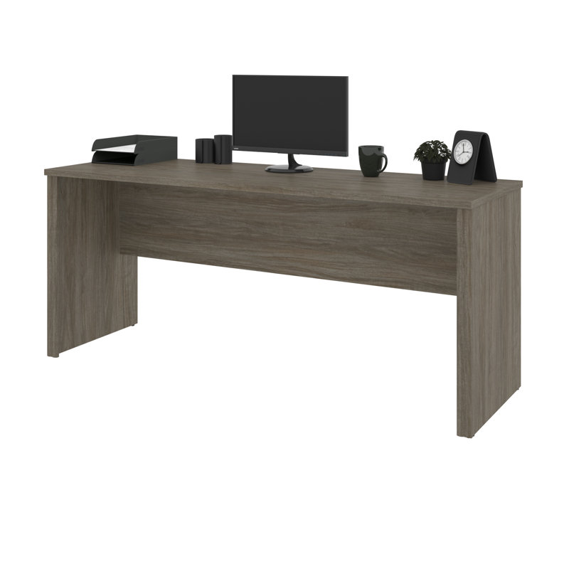 Tammara Computer Desk, 30.4" H x 71.1" W x 23.4" D, Dark Chocolate