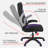 Orlene Gaming Desk & Gaming Chair Set – LED Carbon Fiber Desk With Riser Shelf And Ergonomic Racing-Style Gaming Chair, Black/ Purple-789172852