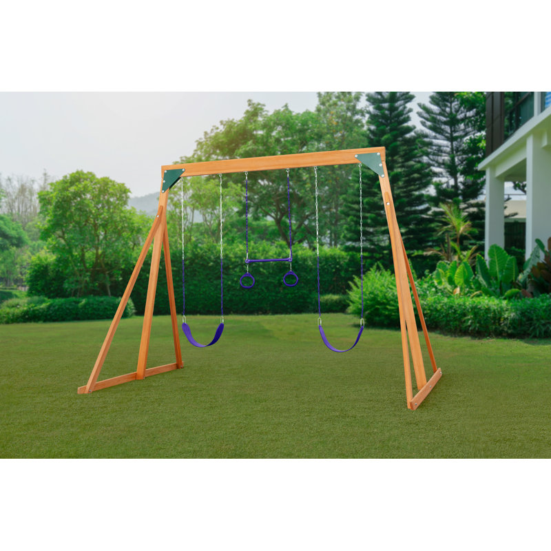 Portique en bois Trailside, Mauve