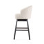 Tabouret de bar pivotant à 360 degrés avec superbe garniture cloutée, ensemble de 2, beige-120932958