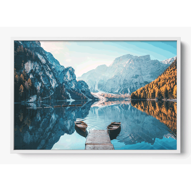 "Lago di Braies", 18x14, Non, Blanc