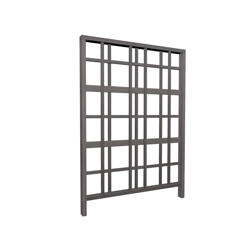 Espresso Brown 84'' H x 60'' W Modern Vinyl Garden Trellis