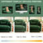 4 canapés modulaires en chenille, éponge haute, courbe ergonomique et un canapé modulaire en U mobile pour différentes pièces, doux respirant, design, mousse haute, utilisation dans la chambre à coucher