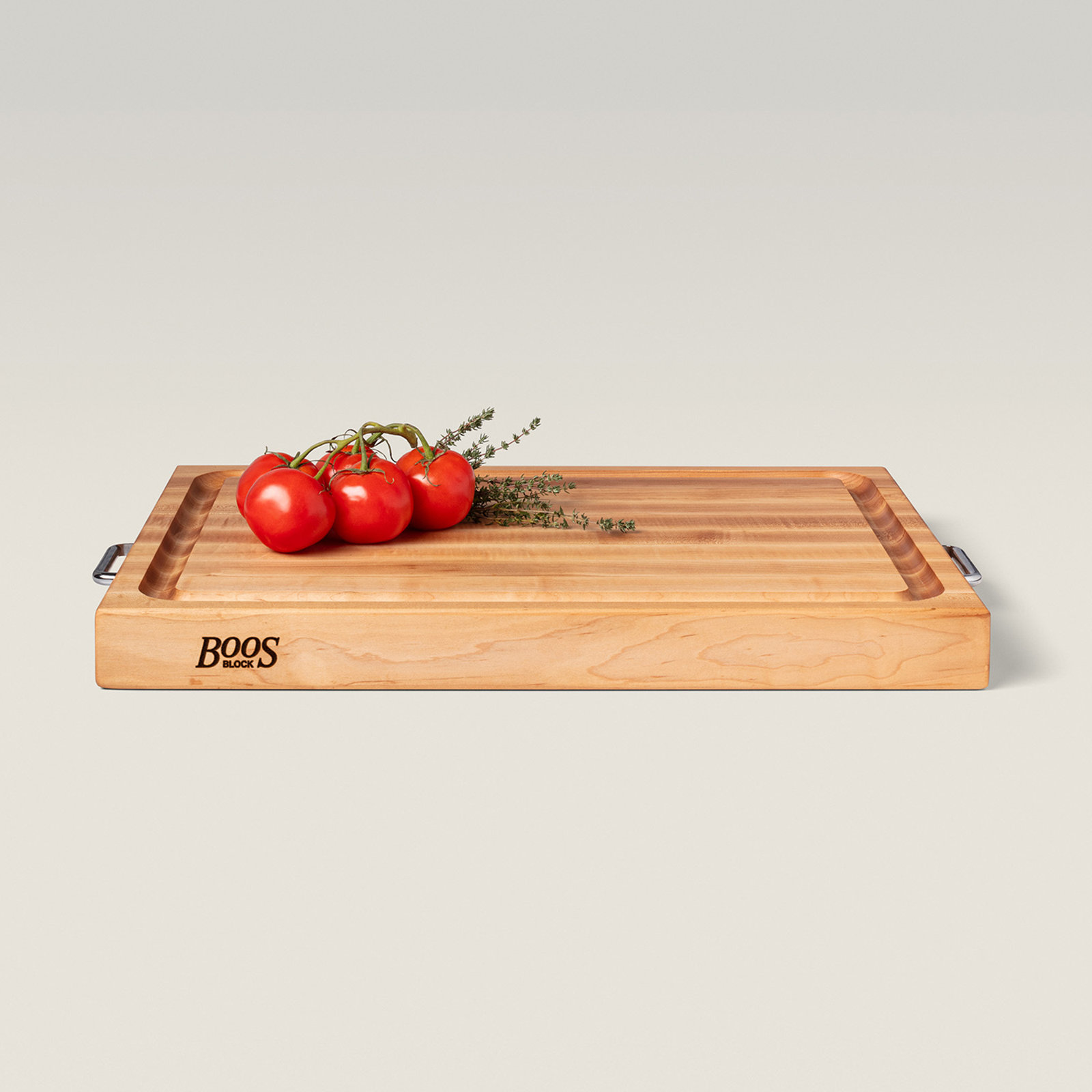 John Boos Edge Grain Reversible Cutting Board, 24" L x 18" W x 2.25" D, Dark Maple