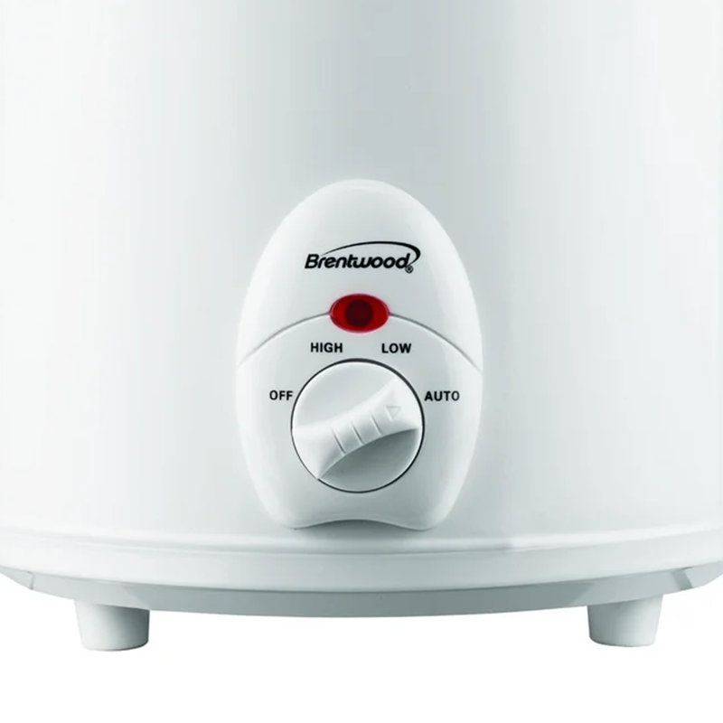Brentwood 3 Qt Slow Cooker, White