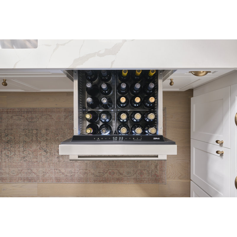 Zephyr Presrv 24" Stainless Steel Built-In Dual Zone Refrigerator Drawers