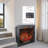 33-inch Infrared Electric Fireplace With Removable Trim Kit For Built-in Installation