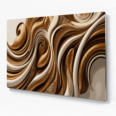 Biomorphic Abstraction 79 Brown Metal Wall Art